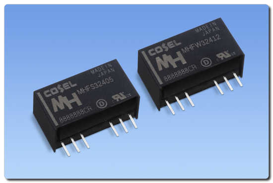 COSEL announces 3W high isolation DC/DC converters for medical and industrial applications