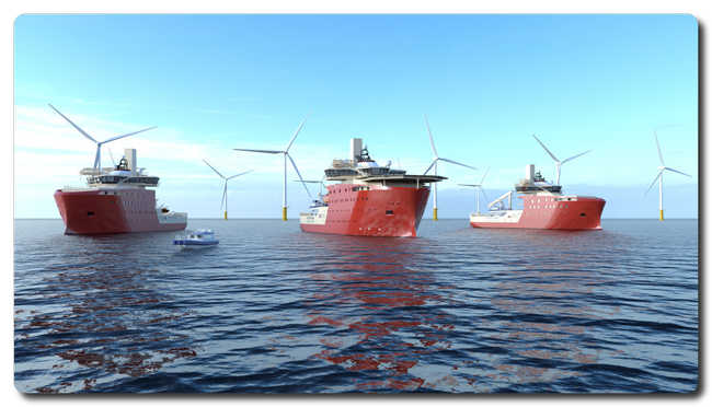 North Star Renewables’ SOVs will bring market leading technology to the offshore wind market and to the 3.6GW Dogger Bank Wind Farm being built in the North Sea by joint venture partners SSE Renewables, Equinor and Eni. Photo credit: Image courtesy of North Star Renewables.