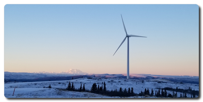 Emerson’s modernisation of Golden Valley Electric Association’s Eva Creek wind farm automation technology and software increases the reliability of low-cost, clean energy generation for customers in northern Alaska. Image courtesy of GVEA.