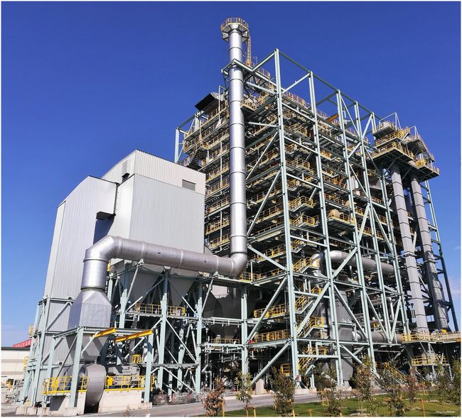 ANDRITZ biomass-fired PowerFluid circulating fluidized bed boiler with flue gas cleaning system for the biomass power plant in Ichihara, Japan